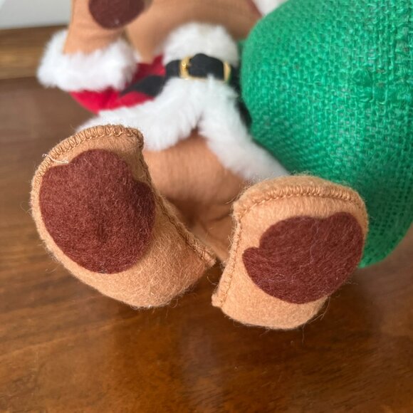 Annalee Mobilitee Dolls Santa Claus Stuffed Bear Doll Vintage 1989 Sack 8054 USA - Picture 8 of 12